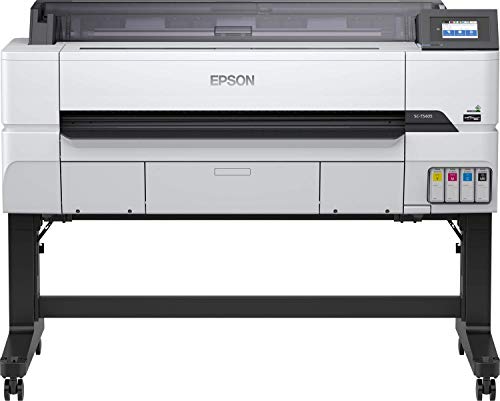 Epson SureColor SC-T5405 Tinten-Großformatdrucker für CAD/GIS/POS (Drucke bis DIN A0+, Rollendrucke bis 36 Zoll (91,4 cm/A0+), WiFi, Ethernet) weiß, Mehrfarbig, 1 Size von Epson