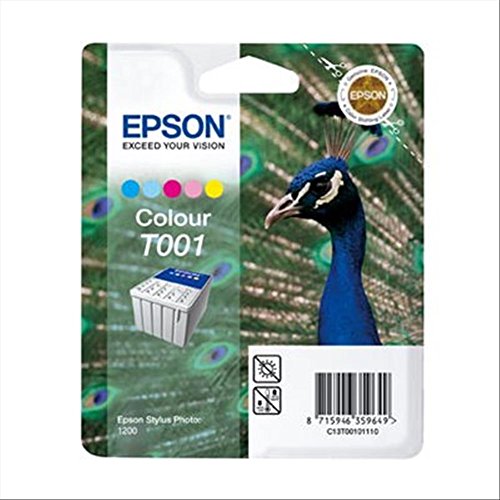 Epson T001 Tintenpatrone Pfau, Multipack, 5-farbig von Epson