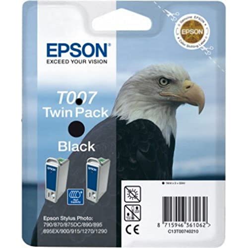 Epson T007 Tintenpatrone Adler, Multipack, schwarz von Epson