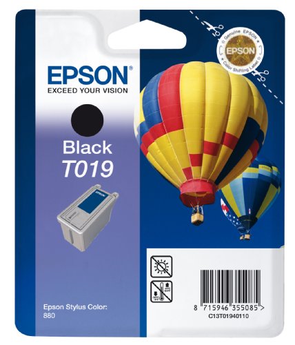 Epson T019 Tintenpatrone Heißluftballon, Singlepack, schwarz von Epson