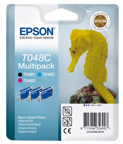 Epson T048C Tintenpatrone Seepferd, Multipack, 3-Farbig von Epson