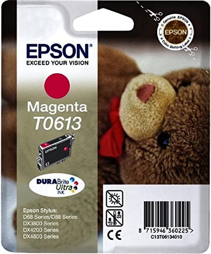 Epson T0613 Teddybär, wisch- und wasserfeste Tinte (Singlepack) magenta von Epson