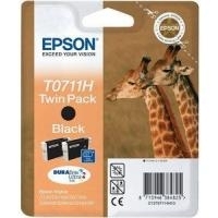 Epson T0711H Twin Pack - Druckerpatrone - High Capacity - 2x Schwarz (C13T07114H10) von Epson