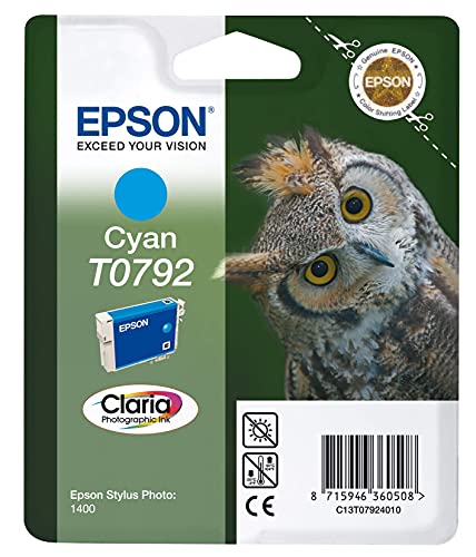 Epson T0792 Tintenpatron Eule, Singlepack cyan von Epson