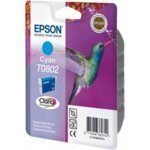 Epson T0802 Cyan Ink Cartridge Tintenpatrone für Tintenstrahldrucker (Cyan, 1 ml, Tintenstrahl, 12,6 cm, 3,1 cm, 12,1 cm) von Epson