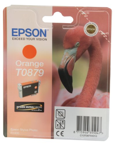 Epson T0879 Tintenpatrone Flamingo, Singlepack orange von Epson