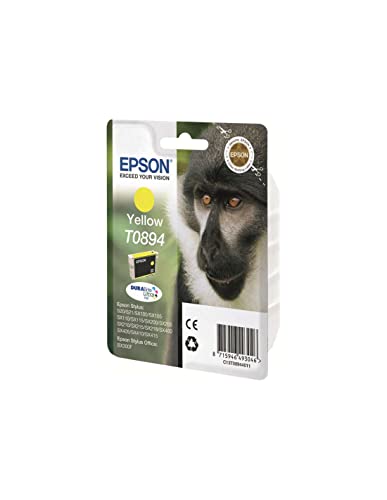 Epson T0894 Affe, wisch- und wasserfeste Tinte (Singlepack) gelb von Epson