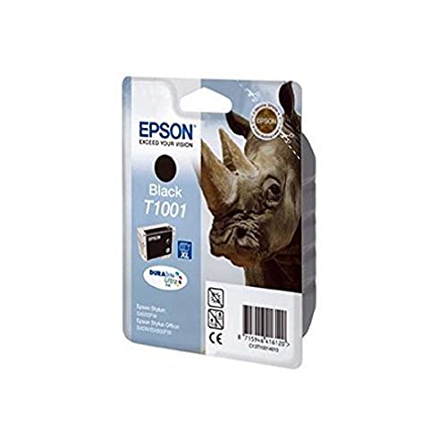 Epson T1001 Nashorn, wisch- und wasserfeste Tinte (Singlepack) schwarz von Epson