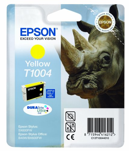 Epson T1004 Nashorn, wisch- und wasserfeste Tinte (Singlepack) gelb von Epson