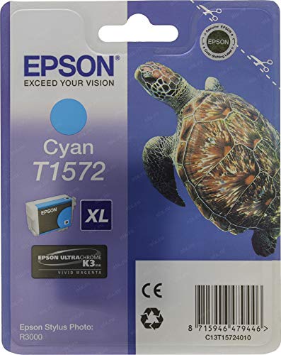 Epson T1572 Tintenpatrone Schildkröte, Singlepack, cyan von Epson