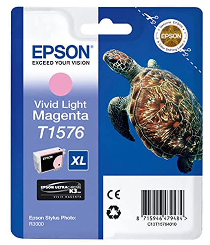 Epson T1576 Tintenpatrone Schildkröte, Singlepack vivid hell magenta von Epson