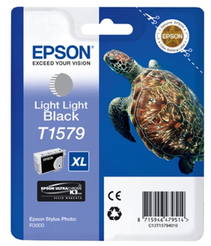 Epson T1579 Tintenpatrone Schildkröte, Singlepack, hell hell schwarz von Epson