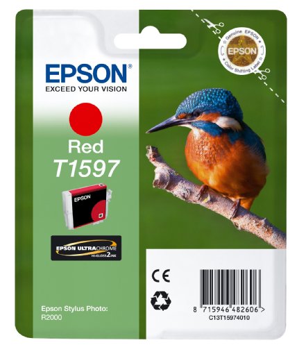 Epson T1597 Tintenpatrone Eisvogel, Singlepack, rot von Epson