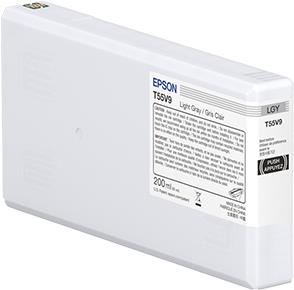 Epson T55W9 - 200 ml - Hellgrau - original - Tintenpatrone (C13T55W900) von Epson