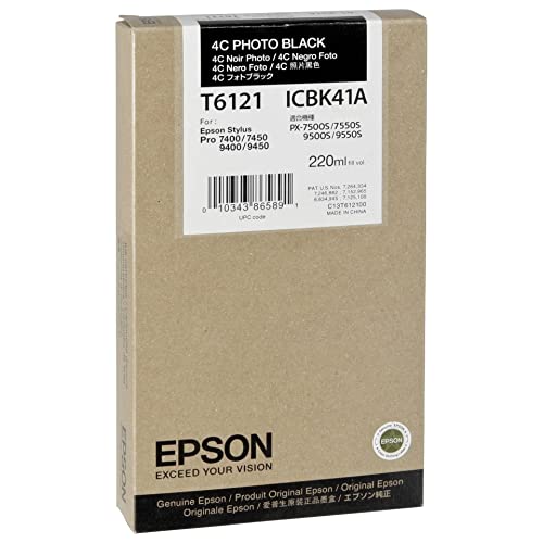 Epson T6121 Tintenpatrone, Singlepack, Foto schwarz von Epson