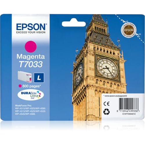 Epson T7033 Tintenpatrone Big Ben, Singlepack magenta, klein von Epson