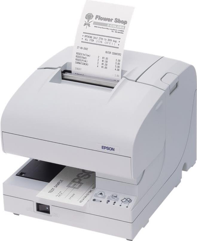Epson TM J7200 - Belegdrucker - Tintenstrahl - Roll (8,3 cm), 230 x 297 mm - bis zu 98 mm/Sek. - USB 2.0, LAN - weiß (C31CF69321) von Epson