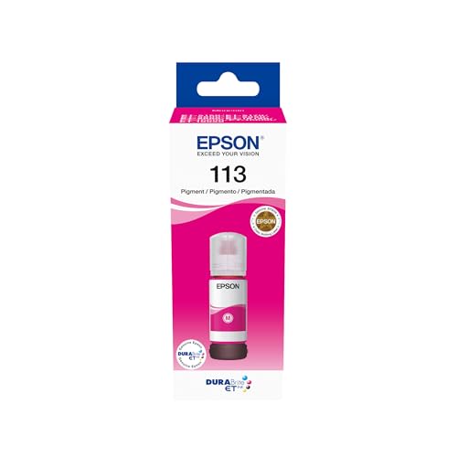 Epson EcoTank 113 Original Tintenflasche, Magenta, Pigmenttinte Epson EcoTank 113 Original Tintenflasche, Magenta, Pigmenttinte von Epson