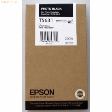 Epson Tinte Original Epson C13T563100 photo-schwarz Epson Tinte Original Epson C13T563100 photo-schwarz von Epson