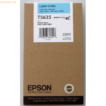 Epson Tinte Original Epson C13T563500 cyan-light Epson Tinte Original Epson C13T563500 cyan-light von Epson