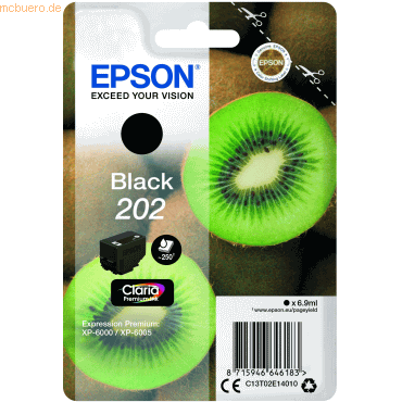 Epson Tintenpatrone Epson 202 schwarz von Epson