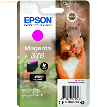 Epson Tintenpatrone Epson 378 magenta von Epson