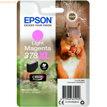 Epson Tintenpatrone Epson 378XL magenta light von Epson
