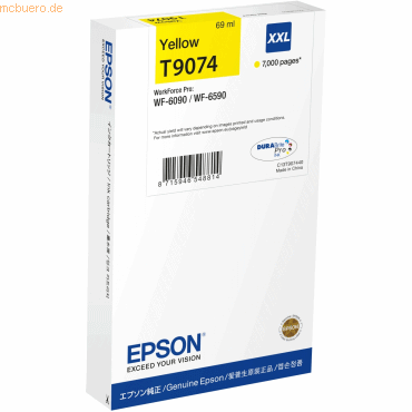Epson Tintenpatrone Epson Expression XP 30 T9074 yellow High-Capacity von Epson