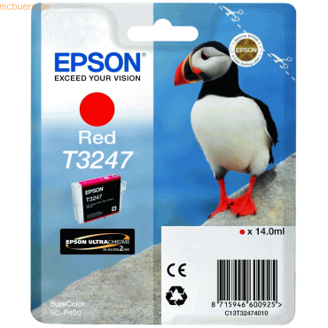 Epson Tintenpatrone Epson Surecolor SC-S 70600 T3247 rot Epson Tintenpatrone Epson Surecolor SC-S 70600 T3247 rot von Epson