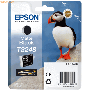 Epson Tintenpatrone Epson Surecolor SC-S 70600 T3248 schwarz matt von Epson