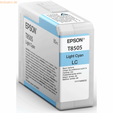 Epson Tintenpatrone Epson Surecolor SC-S 70600 T8505 cyan light Epson Tintenpatrone Epson Surecolor SC-S 70600 T8505 cyan light von Epson