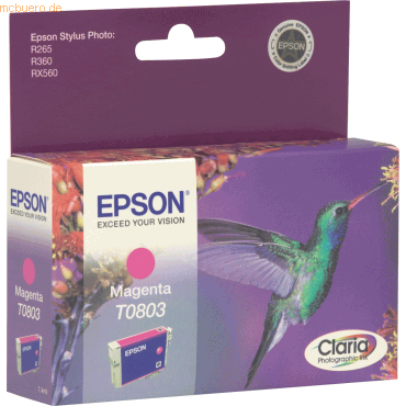 Epson Tintenpatrone Epson T0803 magenta von Epson