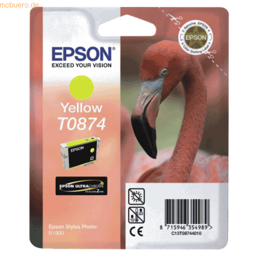 Epson Tintenpatrone Epson T08744010 gelb von Epson