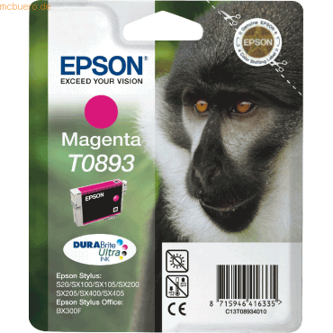 Epson Tintenpatrone Epson T08934010 magenta von Epson