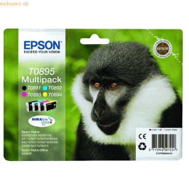 Epson Tintenpatrone Epson T08954010 4-farbig von Epson