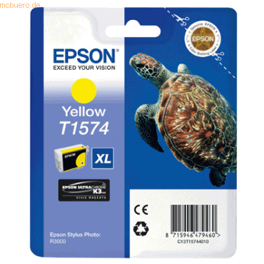 Epson Tintenpatrone Epson T15744010 gelb von Epson