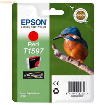 Epson Tintenpatrone Epson T15974010 rot von Epson