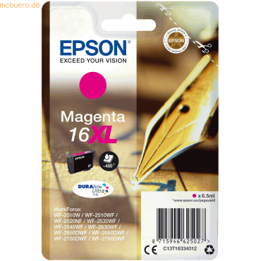 Epson Tintenpatrone Epson T1633 magenta von Epson