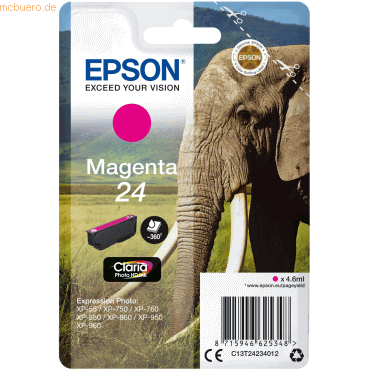 Epson Tintenpatrone Epson T2423 magenta von Epson