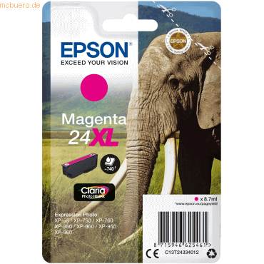 Epson Tintenpatrone Epson T2433 magenta von Epson