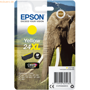 Epson Tintenpatrone Epson T2434 gelb von Epson