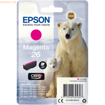 Epson Tintenpatrone Epson T2613 magenta von Epson