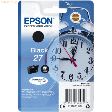 Epson Tintenpatrone Epson T2701 schwarz von Epson