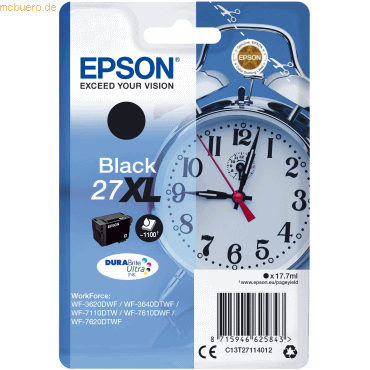 Epson Tintenpatrone Epson T2711 schwarz von Epson