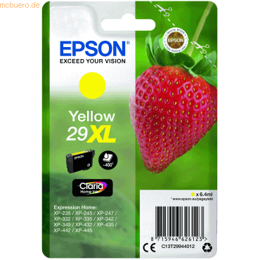 Epson Tintenpatrone Epson T2994 gelb von Epson
