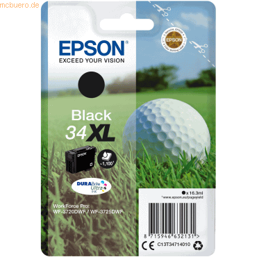 Epson Tintenpatrone Epson T3471 schwarz Epson Tintenpatrone Epson T3471 schwarz von Epson
