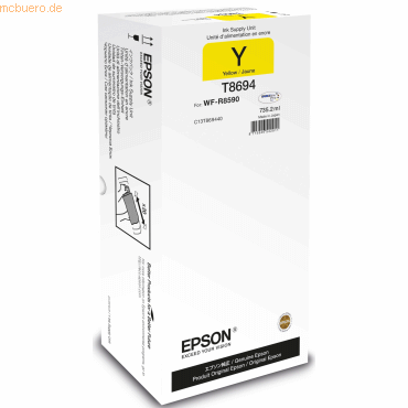 Epson Tintenpatrone Epson T8694 gelb von Epson