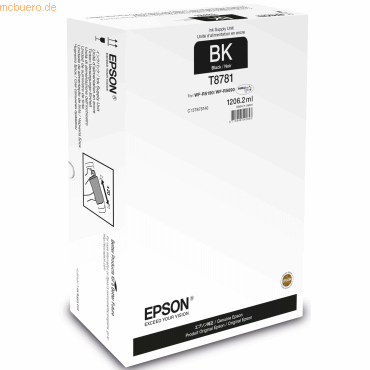 Epson Tintenpatrone Epson T8781 schwarz Epson Tintenpatrone Epson T8781 schwarz von Epson