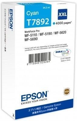 Epson Tintenpatrone cyan XXL -  C13T789240 von Epson