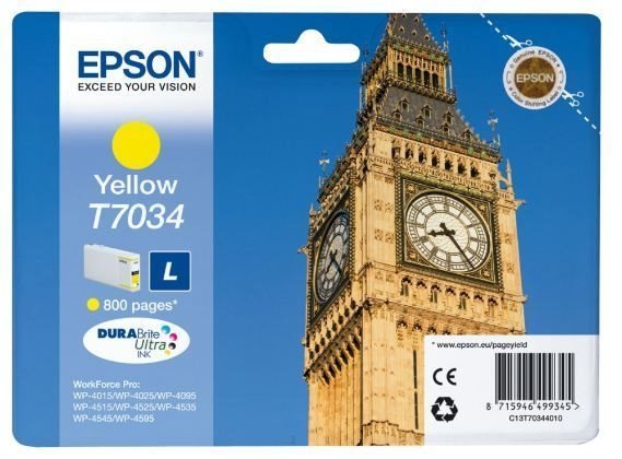 Epson Tintenpatrone gelb , T70344010 von Epson